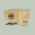 with window for food kraft paper zipper bag