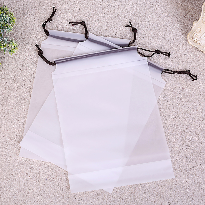 Custom plastic drawstring dust bag frosted nylon drawstring bag promotional printed backpack bag